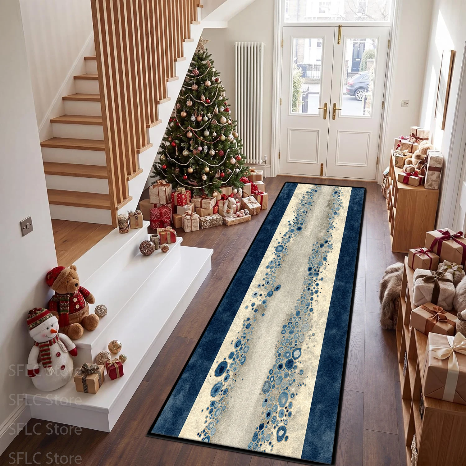 Modern Fresh Abstract Style Aisle Carpet Runner Antiskid Washable Living Room Sofa Home Decor Rug Soft Plush Bedroom Bedside Mat