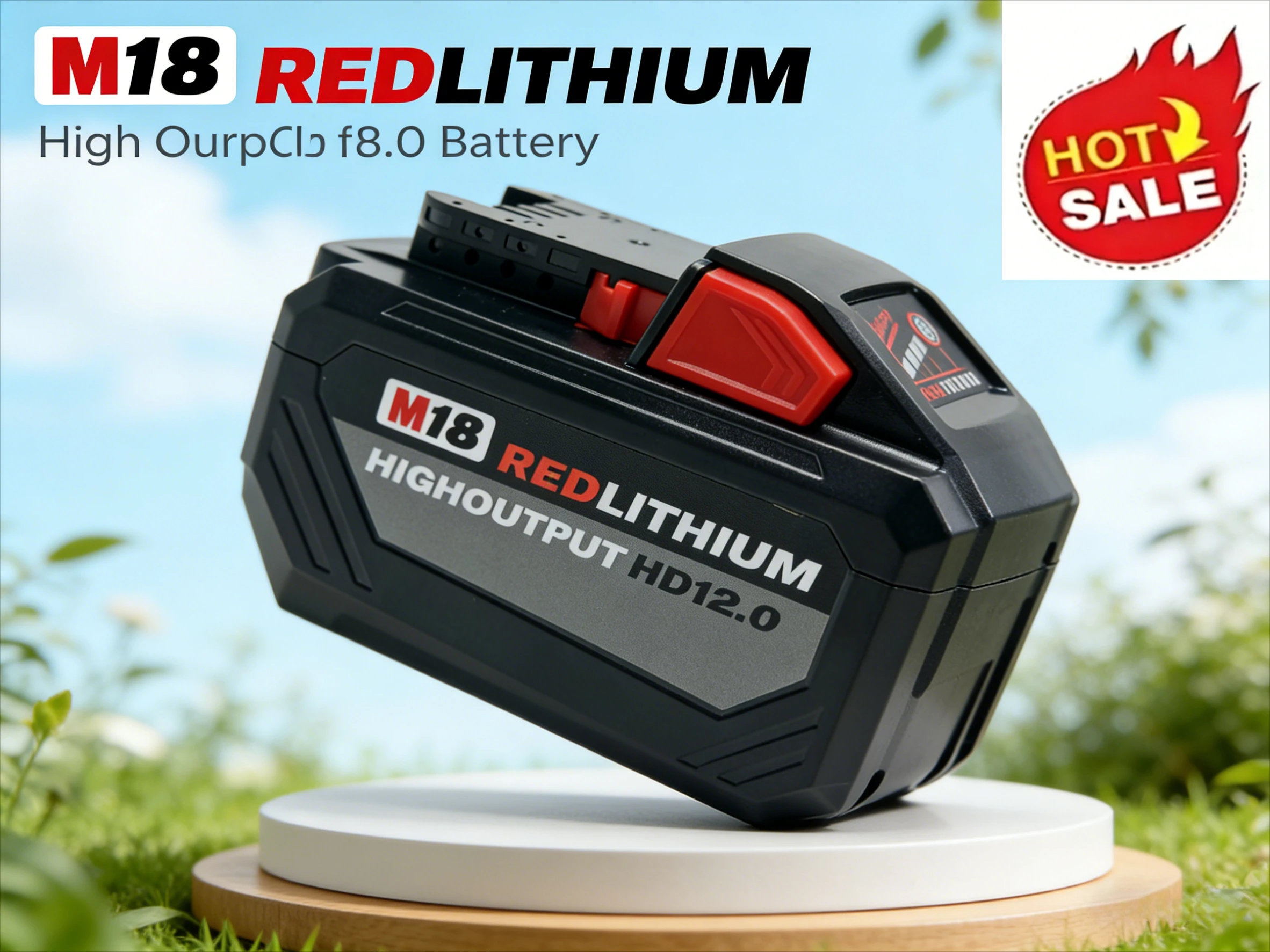 

Original Packing Milwaukee M18 HD12.01815 2604-22 2604-20 21700 Battery- Built for Cold,Durable & Long-Lasting Power on Jobsites