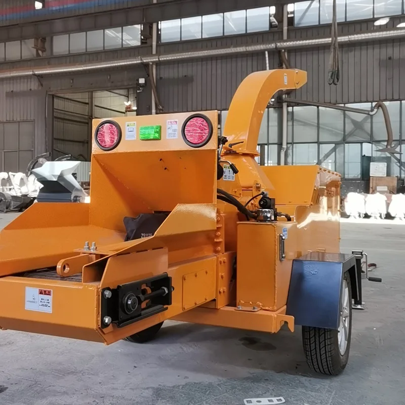 3-8t/h Diesel Wood Grinder and Chipper Machine for Heavy-Duty Industrial Wood Waste Timber Logs to Biomass Material
