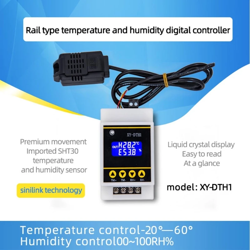 XY-DTH1 DC6-30V Digital Thermostat Temperature Humidity Controller Humidistat Thermometer Hygrometer Control Switch