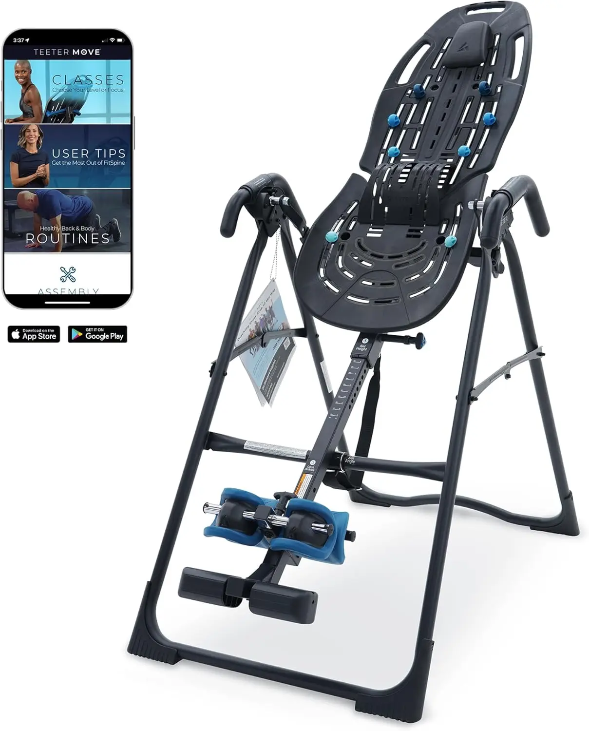 EP-560 Ltd. Inversion Table for Back Pain, FDA-Registered, UL Safety-Certified, 300 lb Capacity