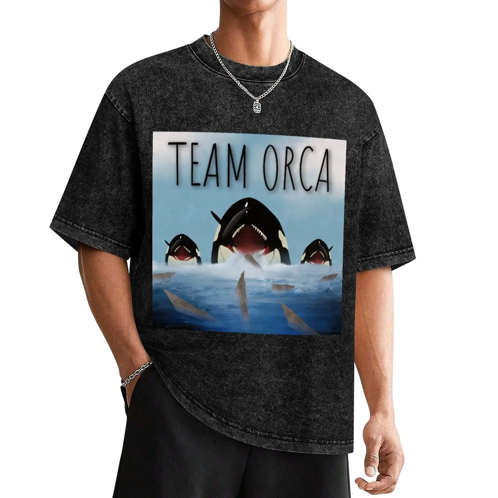 Team Orca T-Shirt hippie clothes customs vintage clothes graphic tee shirt mens t shirts casual stylish