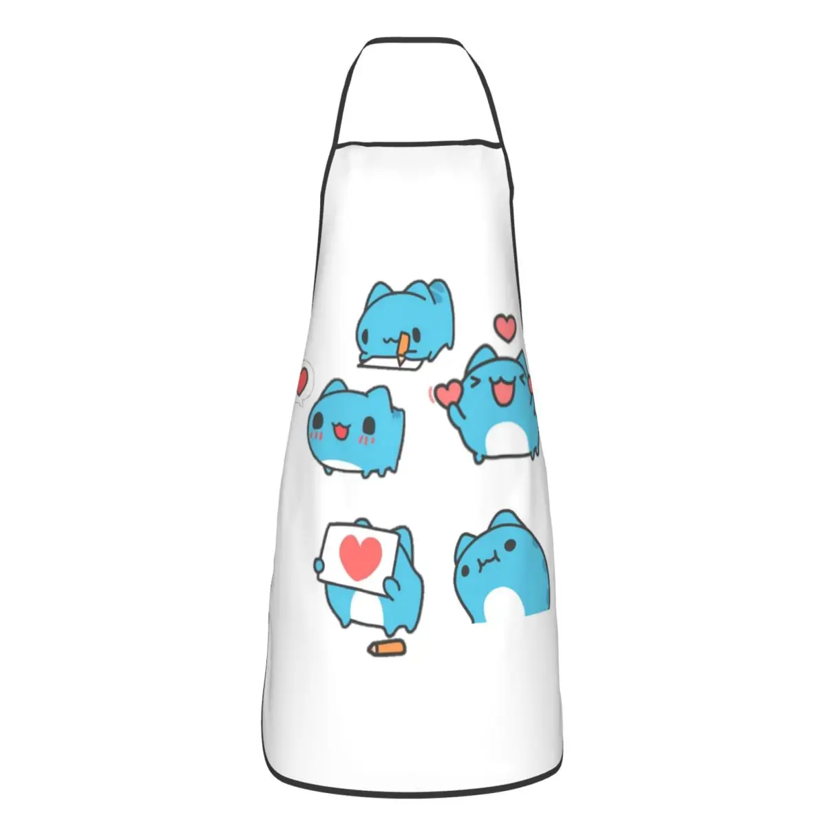 Comic Cat Bugcat Capoo Aprons Chef Cooking Tablier Sleeveless Bib Kitchen Cleaning Pinafore for Women Men Painting
