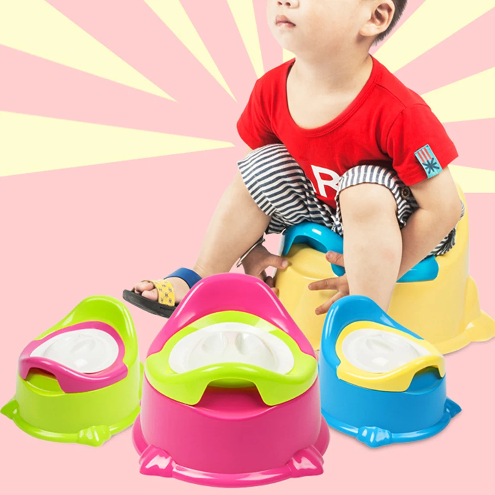 

Children Toilet Training Seat Baby Potty Toddler Travel Color Contrast Removable Bowl Lightweight Portable Safe Hygienic