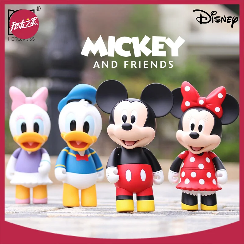 

Hot selling HEROCROSS genuine Disney Mickey Mouse Mickey Mouse trendy toy figurine strawberry bear Buzz Lightyear collection gif