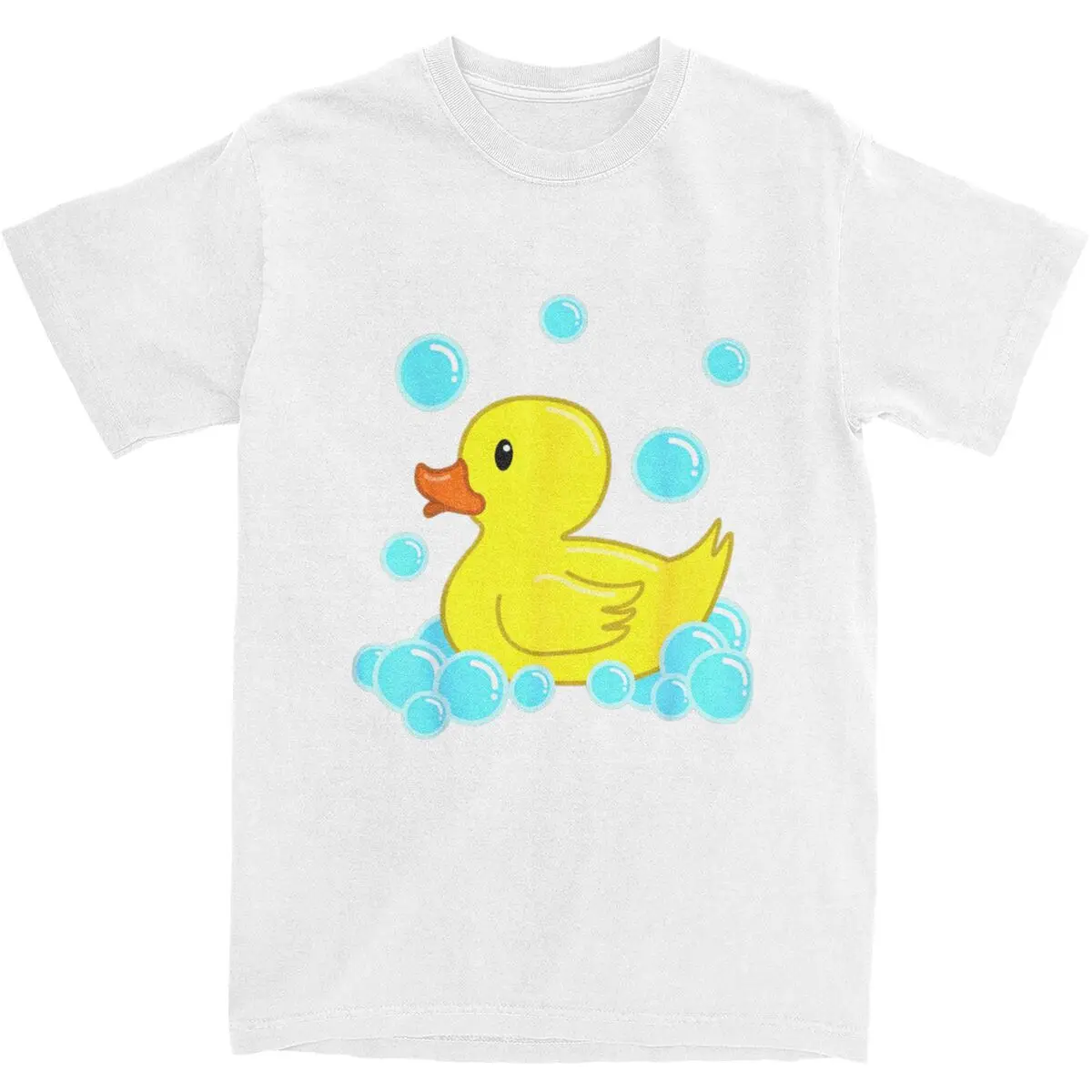 Schattige Gele Eend Duckie Badspeelgoed T-Shirt Strand Vintage T-Shirts 100% Katoenen Harajuku Tshirt Voor Heren Korte Mouw Losse T-Shirts