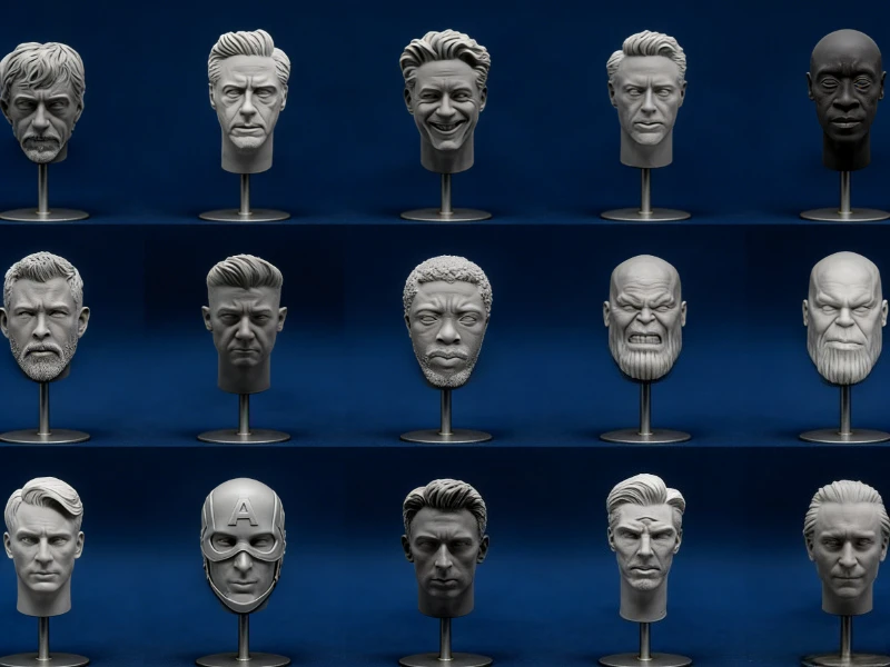 1/6 Scale Resin Diecast Head Sculpture Model Superheroes and Villains Collection Head Carving Fit 12'' Action Figure Unpainted