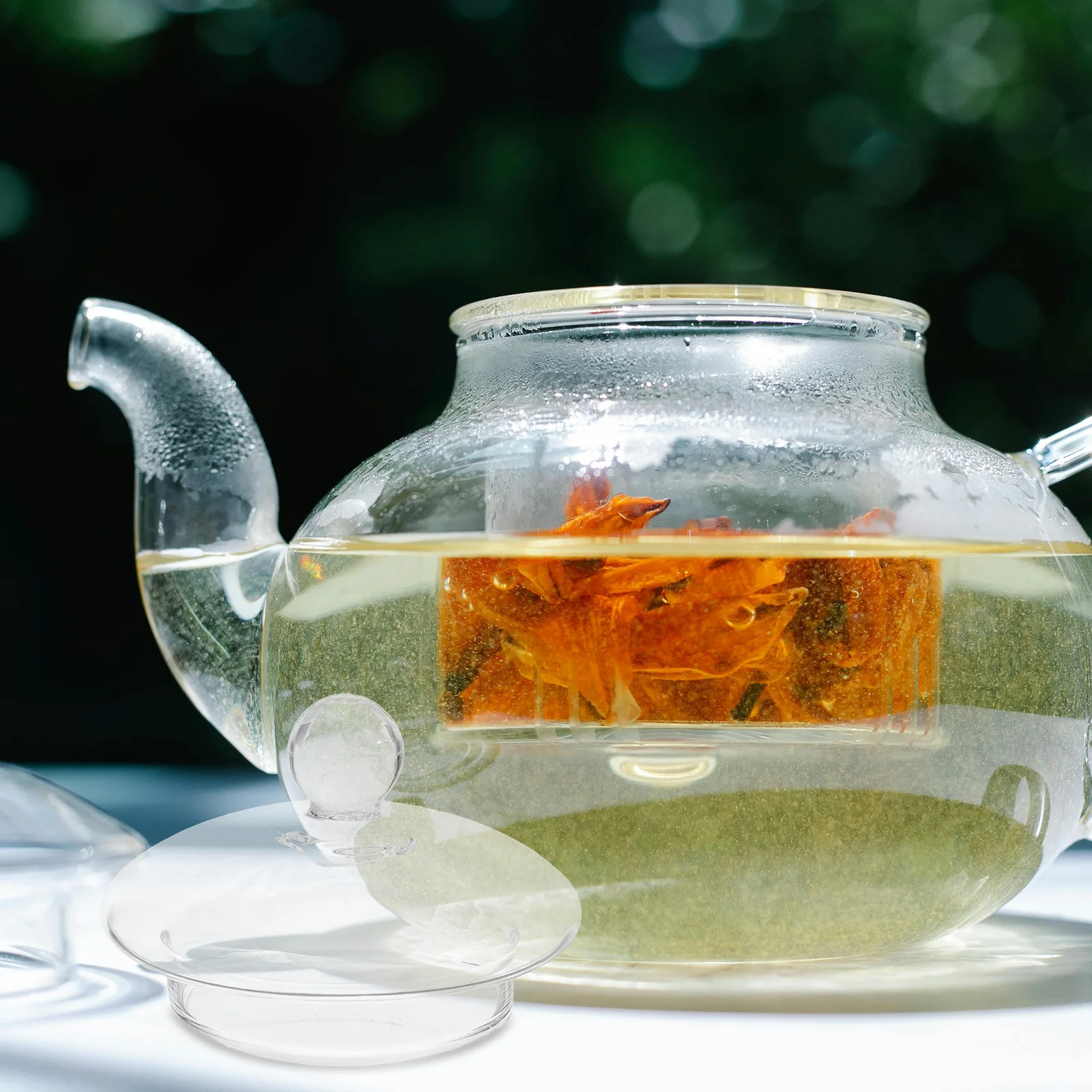 

Transparent Glass Lid for Teapot Replacement Heat Resistant Cover Easy to Use Tea Kettle Accessory Delicate Finish Home Supply