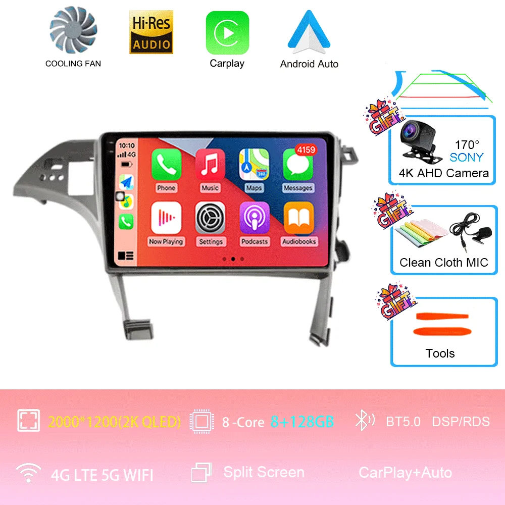 10 inch Android 16 Player voor Toyota Prius XW30 2009 2010 2011 2012 2013-2015 LHD autoradio multimediasysteem GPS