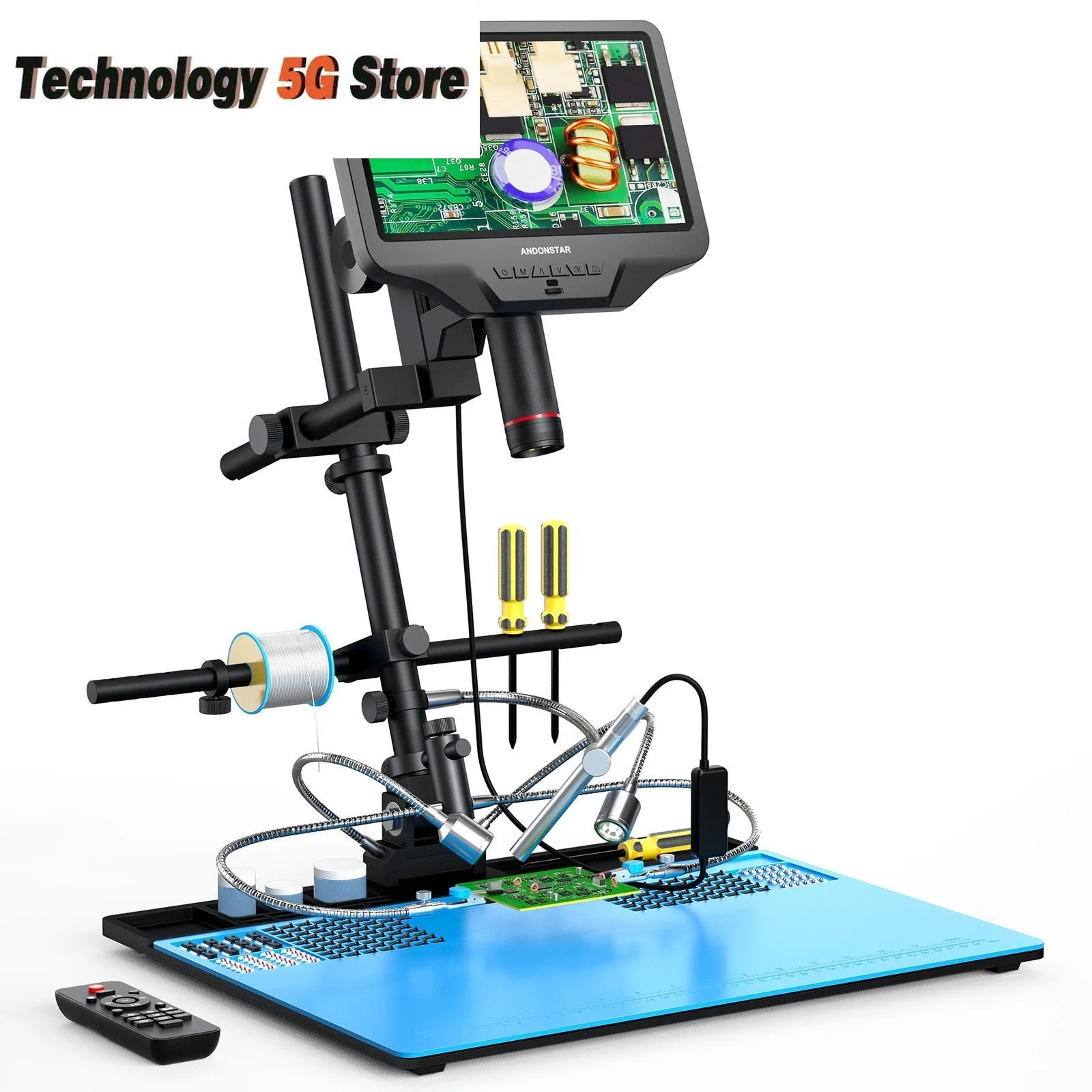 

Andonstar AD409-MAX-ES WiFi Microscope High Quality Digital Microscope with Endoscope for PCB Repair and Maintenance