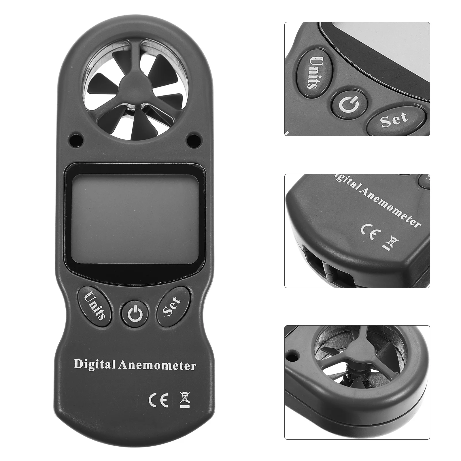 

1Pcs Handheld Digital Anemometer Mini Practical Hygrothermograph High Definition LCD Screen Air Velocity Measurement Outdoor Use