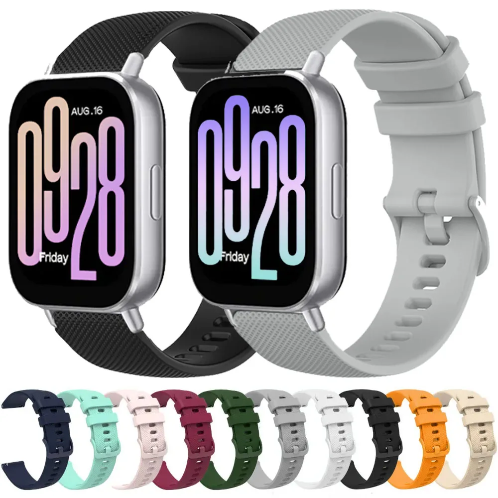 22/20mm Silikonarmband für Redmi Watch 5 Active/Lite, weiches, atmungsaktives Ersatzarmband für Amazfit Active 3/Max/Bip 6-5