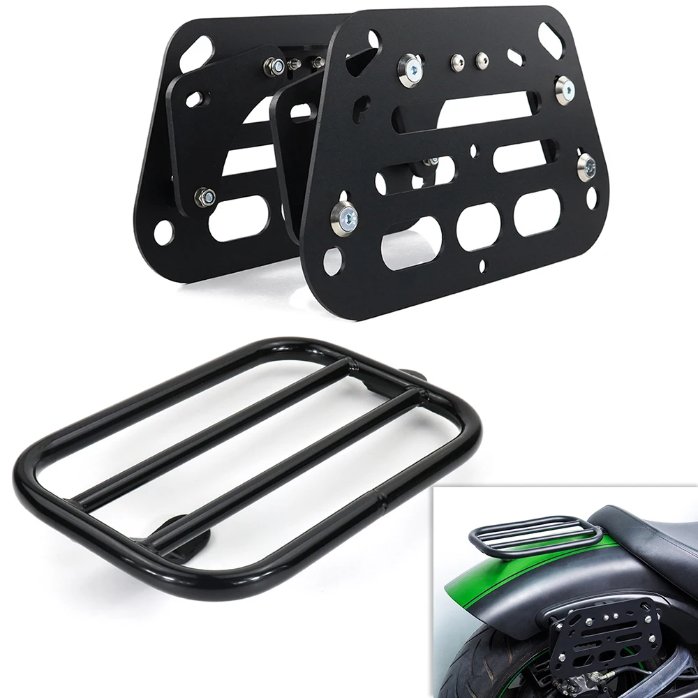 Motorcycle Side Panniers Rack Frame Top Box Case Saddlebag Bracket For Kawasaki VULCAN S VULCAN 650S 2015-2024 Rear Luggage Rack