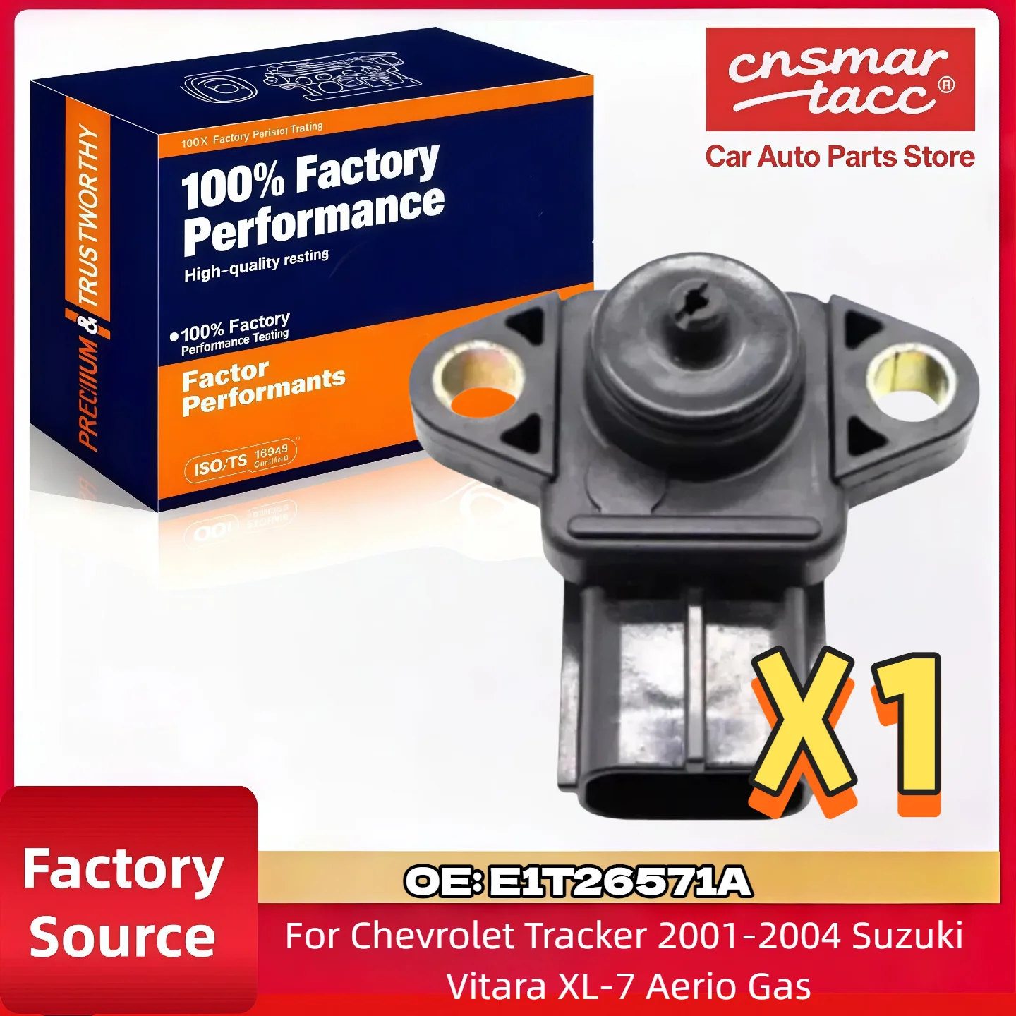 Para Suzuki XL-7 Aerio Sensor de presión del mapa del motor de gasolina E1T26571A se adapta a varios modelos 2001-2007