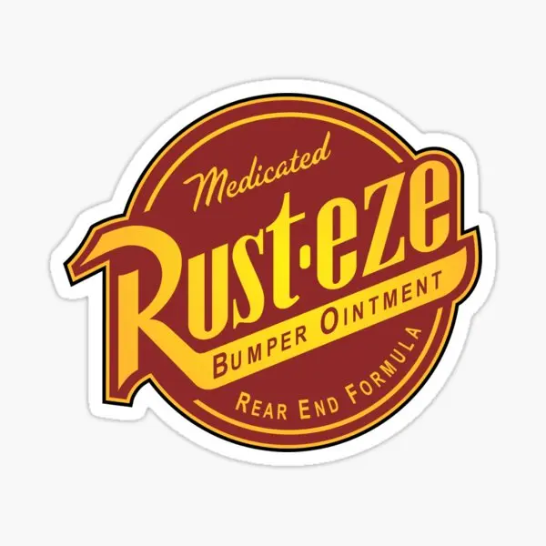 Rust Eze Medicated Bumper Ointment 5PCS Naklejki do dekoracji Anime Laptop Bagaż Kid Butelki na wodę Pokój dzienny Naklejki artystyczne