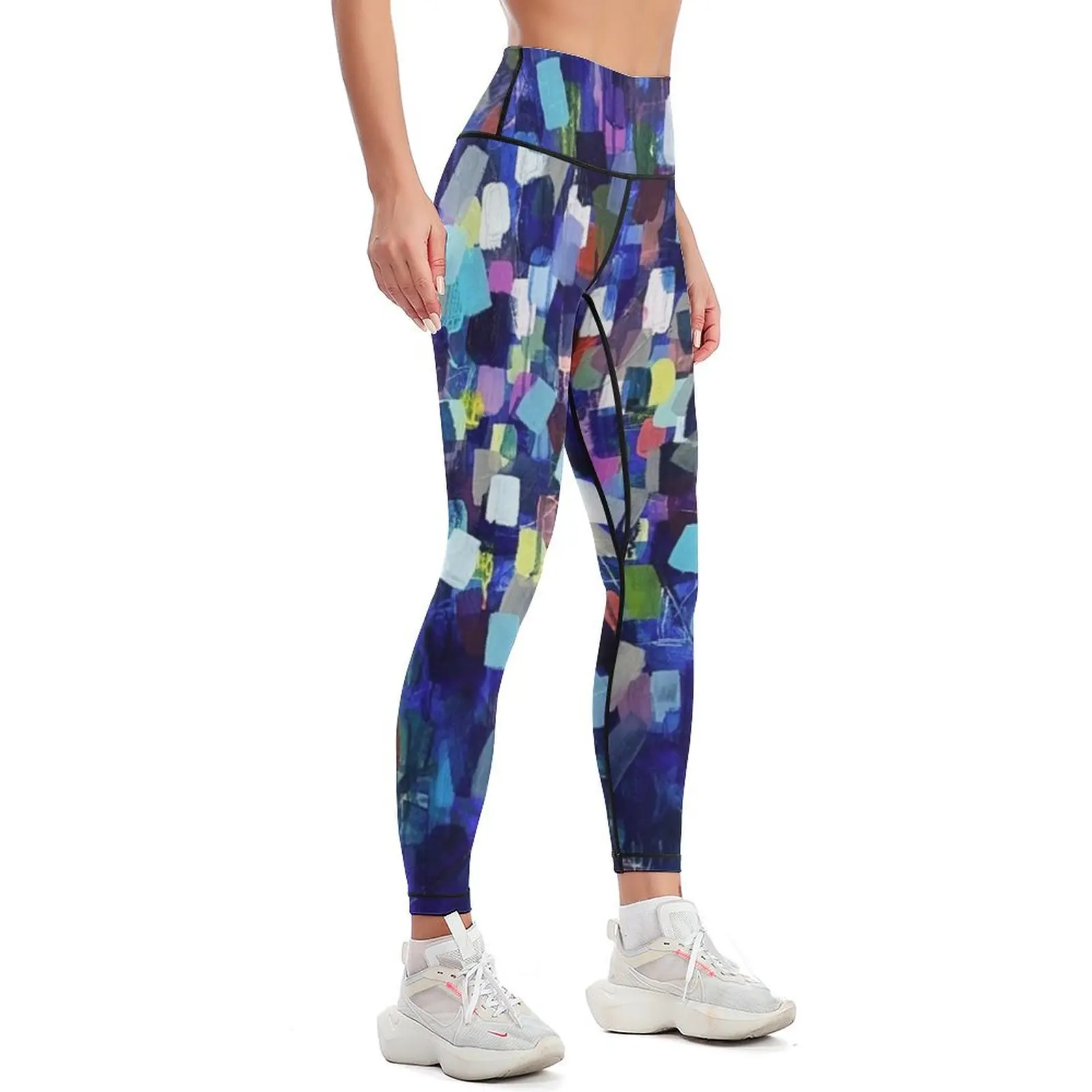 Cue the Confetti Leggings harem pants gym womans Womens Leggings