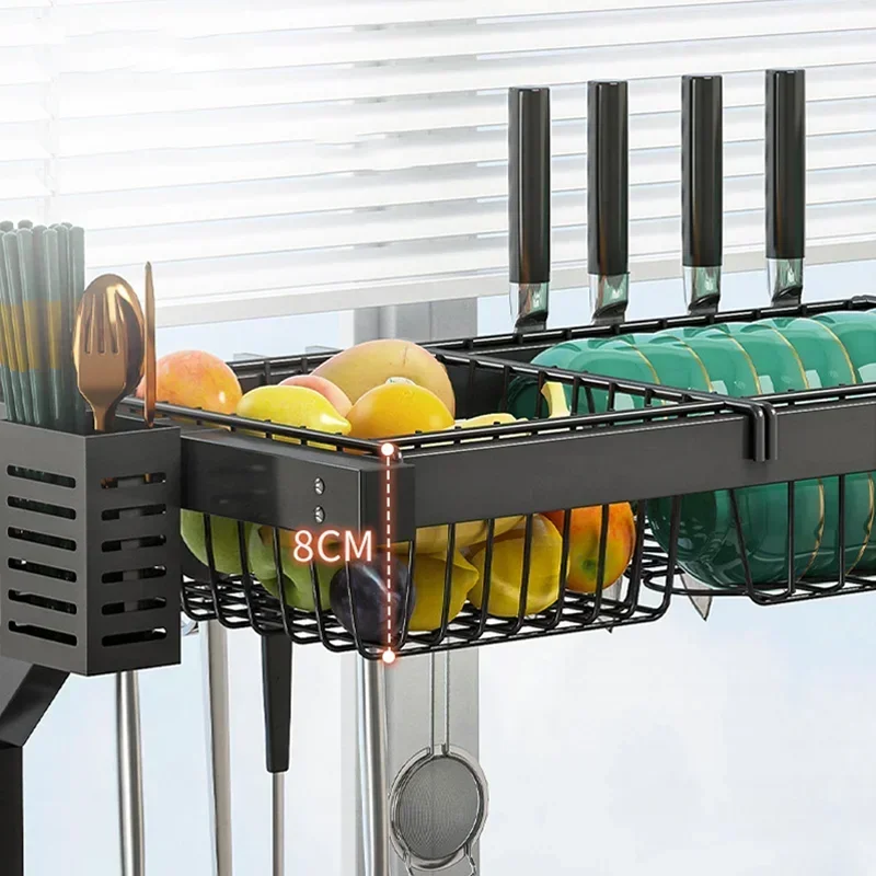 

Kitchen Multi-function Sink Rack Countertop Chopsticks Drain Rack Pool Dish Storage Rack Tableware Organizer
