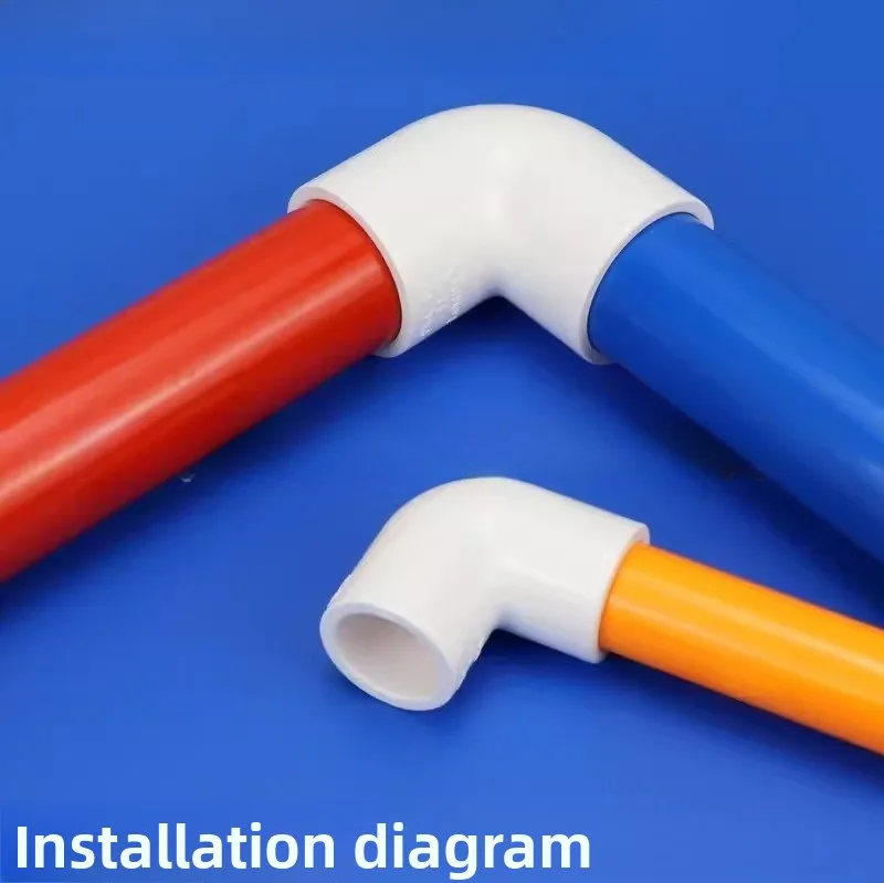 PVC-Rohr-Winkelverbinder, 20 25 32 mm, Gartenbewässerung, Rohrbewässerung, Rohrverschraubungen, Aquarium, Abflussrohr, Verbindung