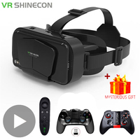 3D Virtual Reality VR Glasses For Phone Mobile Smartphones 7 Inch Headset Helmet With Controllers Game Wirth Real Viar Goggles