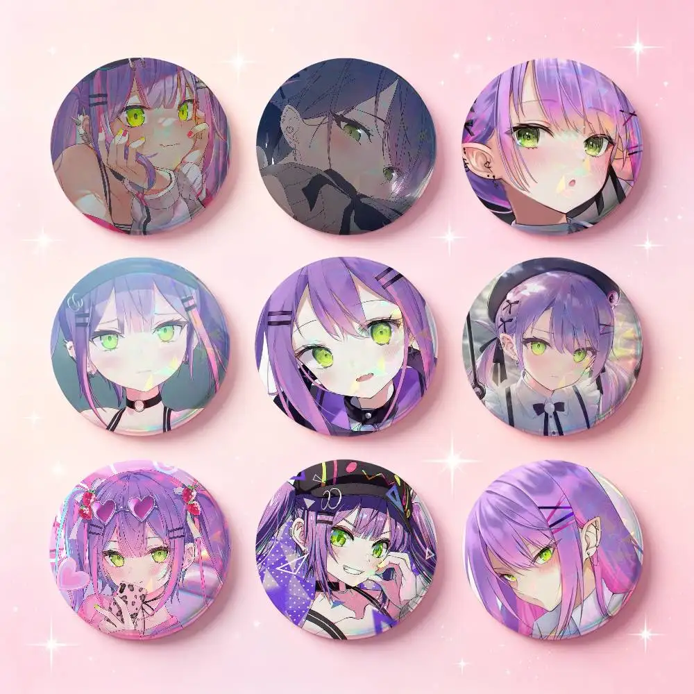 Towa Tokoyami Anime Figure Badges 25 32 44 58 75 Mm Round Cosplay Pin Bag Decor Fans Collect Friends Gifts Brooch Souvenir