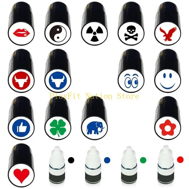 242F Golf Ball Stamper Plastic Stamp Marker Golf Ball Alignment Marking Tool