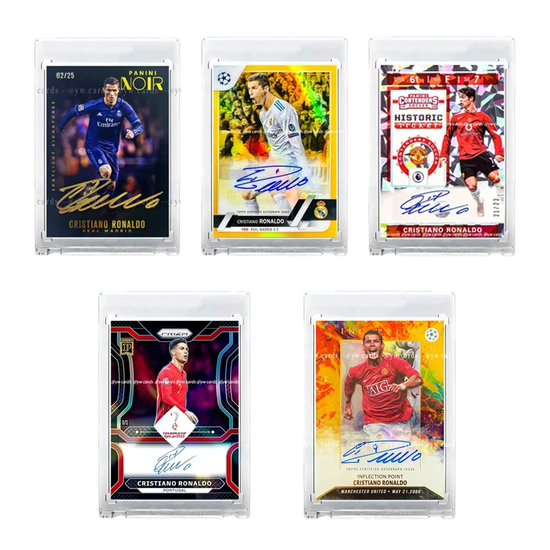 

DIY Ultimate Fan Art 1/1 Cristiano Ronaldo Golden Signature Card Best Birthday Gift for True Fans Trendy Luxury DIY Gift Set