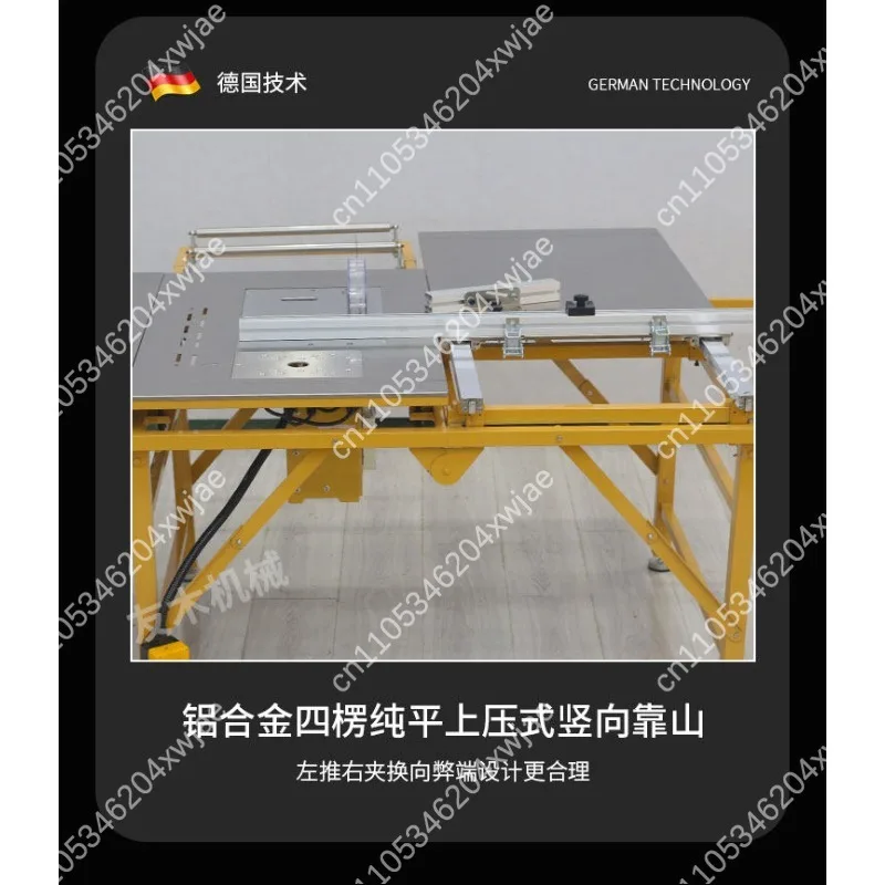 Folding Woodworking Workbench Precision Sliding Table Saw Multifunctional Dust Free Sub Saw Mini Cutting Processing Machine