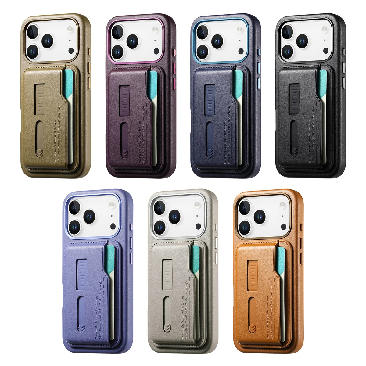For Magsafe Magnetic Leather Wallet Luxury Phone Case for IPhone 17 Air 16E 16 15 14 13 12 Pro Max Card Holder Bag Purse Cover