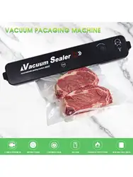 Máquina De Selagem A Vácuo Pequena, máquina De Preservação De Alimentos, máquina De Selagem De Plástico Totalmente Automática, 1