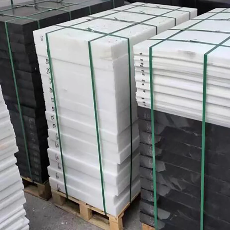 HDPE PE Flat Engineering Plastic Sheet Plate Black White