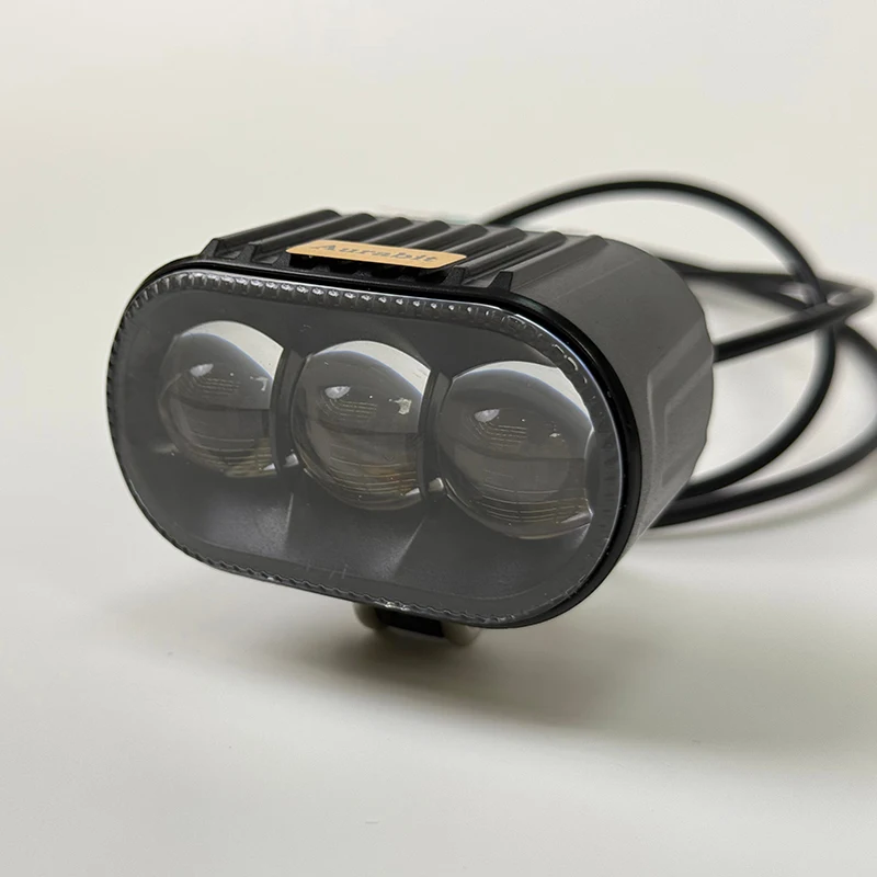Motorcycle LED Headlight Kit Front High Low Beam Headlamp with Daytime Running Light And Horn for Electric Bikes ATV Kids Bike