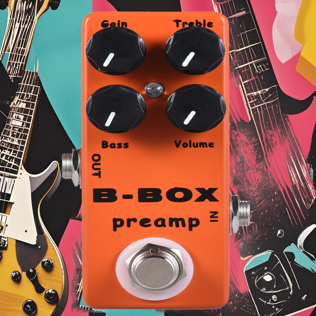 

Аксессуары для гитары: Педаль эффектов MOSKYB-Box для электрогитары, предусилитель-овердрайв, полностью металлический корпус, True Bypass