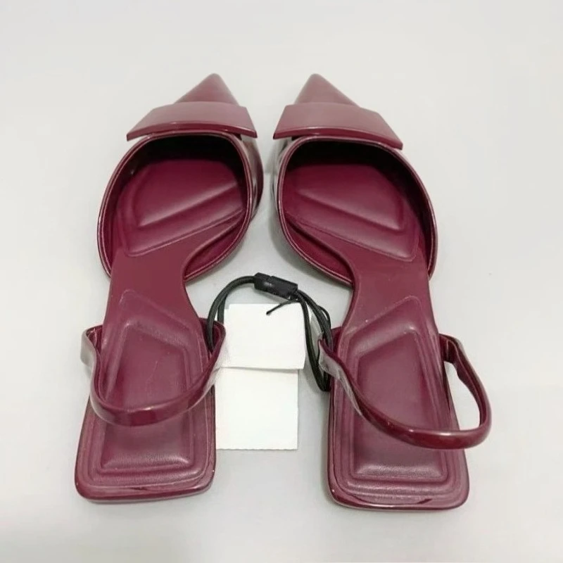 2026 New Women Sandals Pointed Toe Flat Heel Slingback Slip-on Lightweight Comfortable Office Casual Summer Shoes