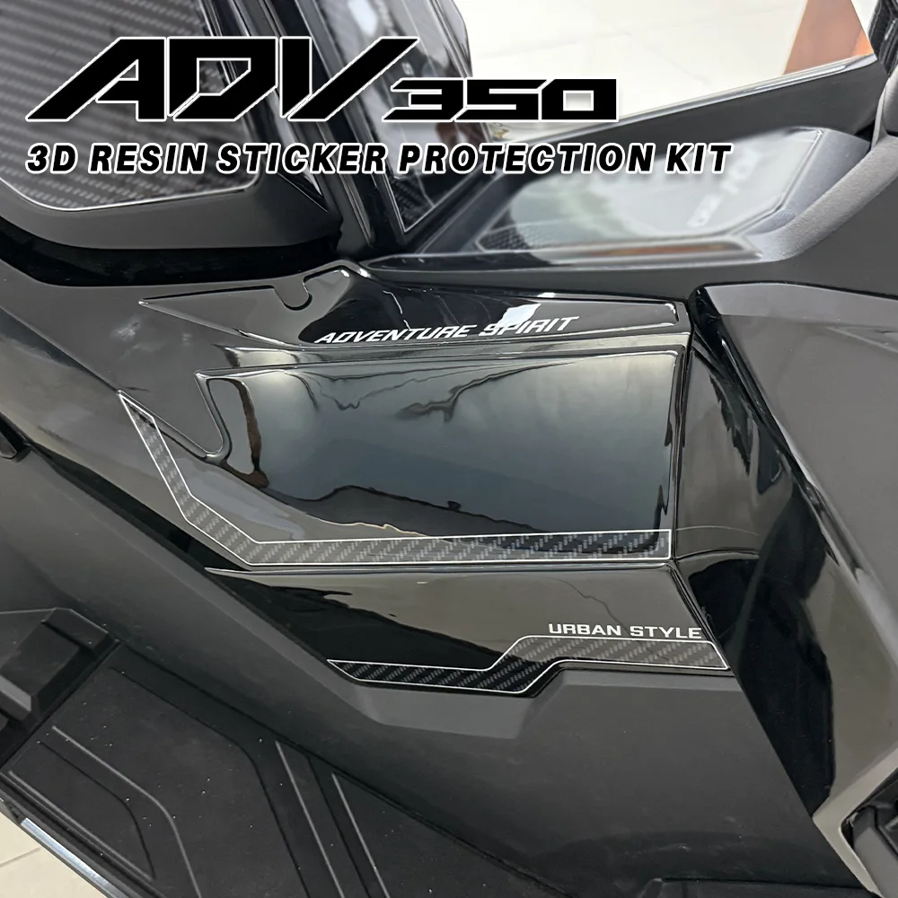 

Аксессуары для ADV350 2025 ADV 350, устойчивая к царапинам мотоциклетная водонепроницаемая 3D наклейка из смолы, защитная накладка на бак для туннеля