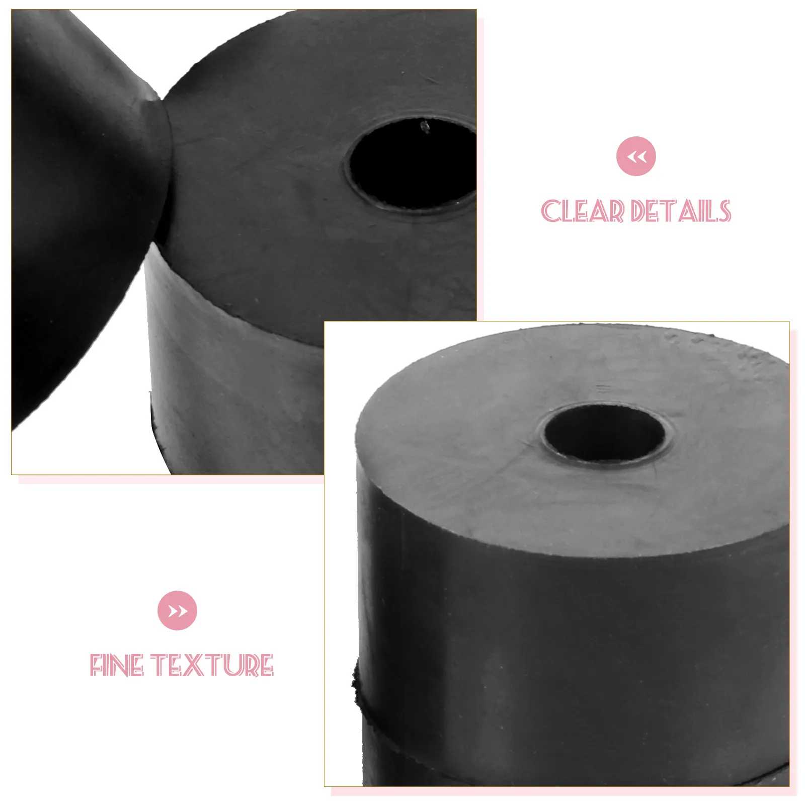 8Pcs Large Plant Pot Feet Risers Rubber Cushion Pads for Flower Pots Outdoor Patio Deck Lawn Drainage Airflow Root Protection