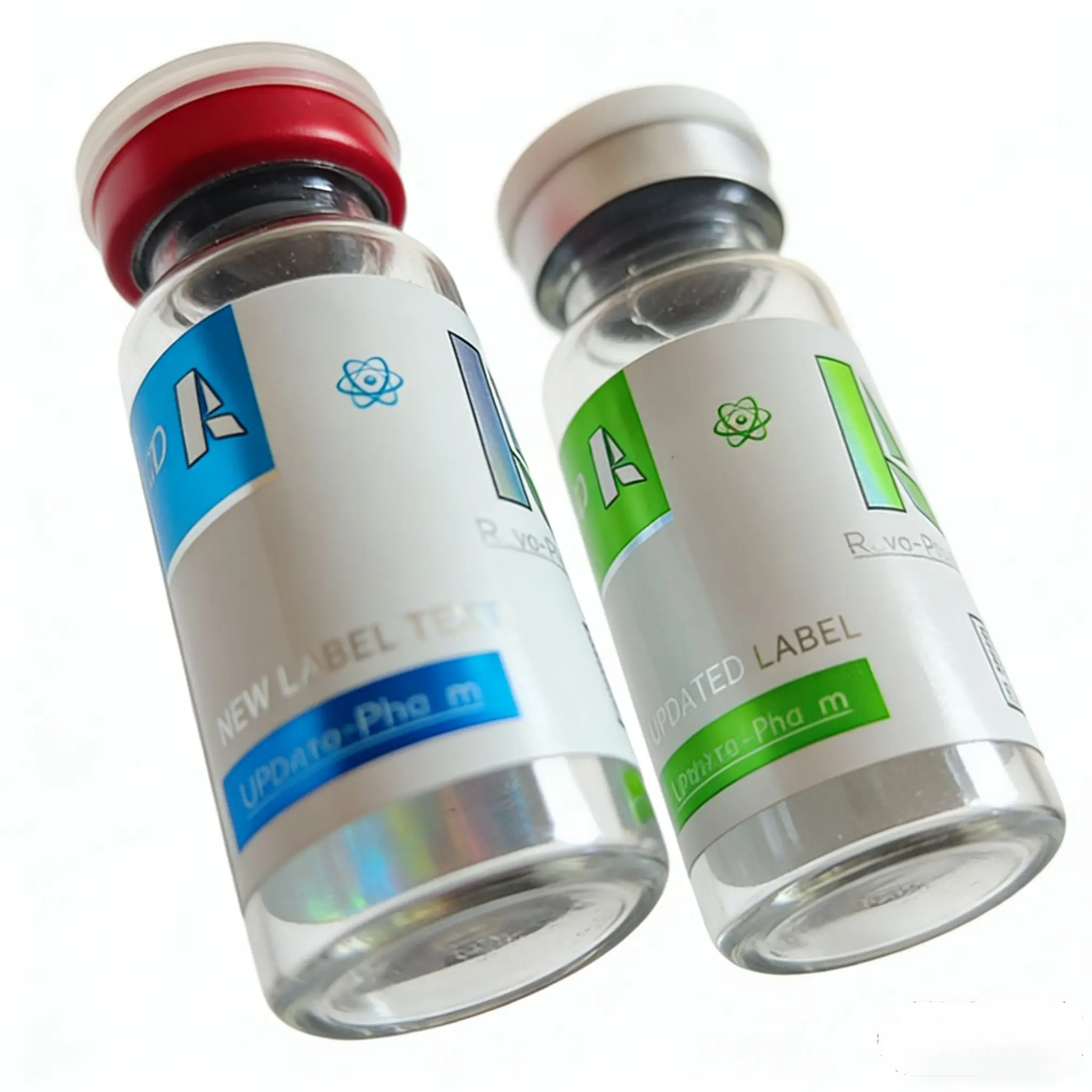 Custom 5ml Peptide Vial Stickers UV Resistant Vinyl Labels For Laboratory Sample Tube Packaging