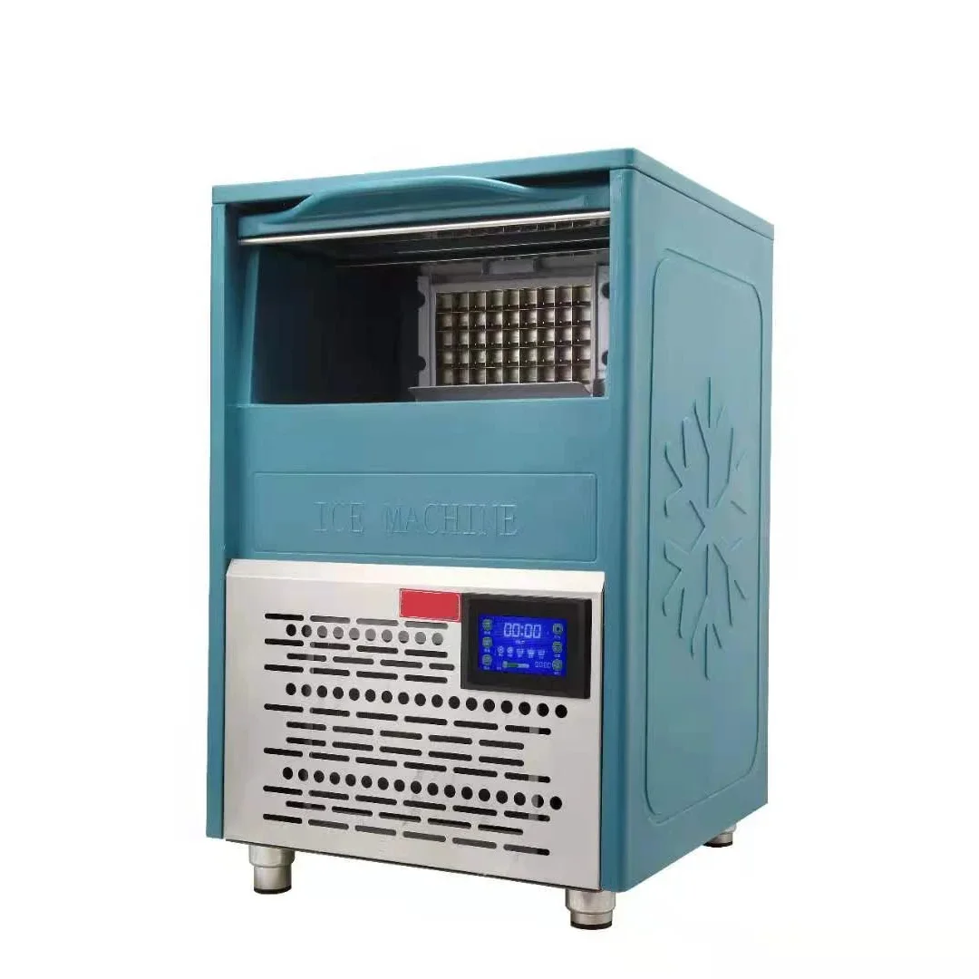 High-Capacity Stainless Steel Ice Makers with Fast Ice-Making Time 220V Ice Cube Shape-Hot-Selling Commercial Use