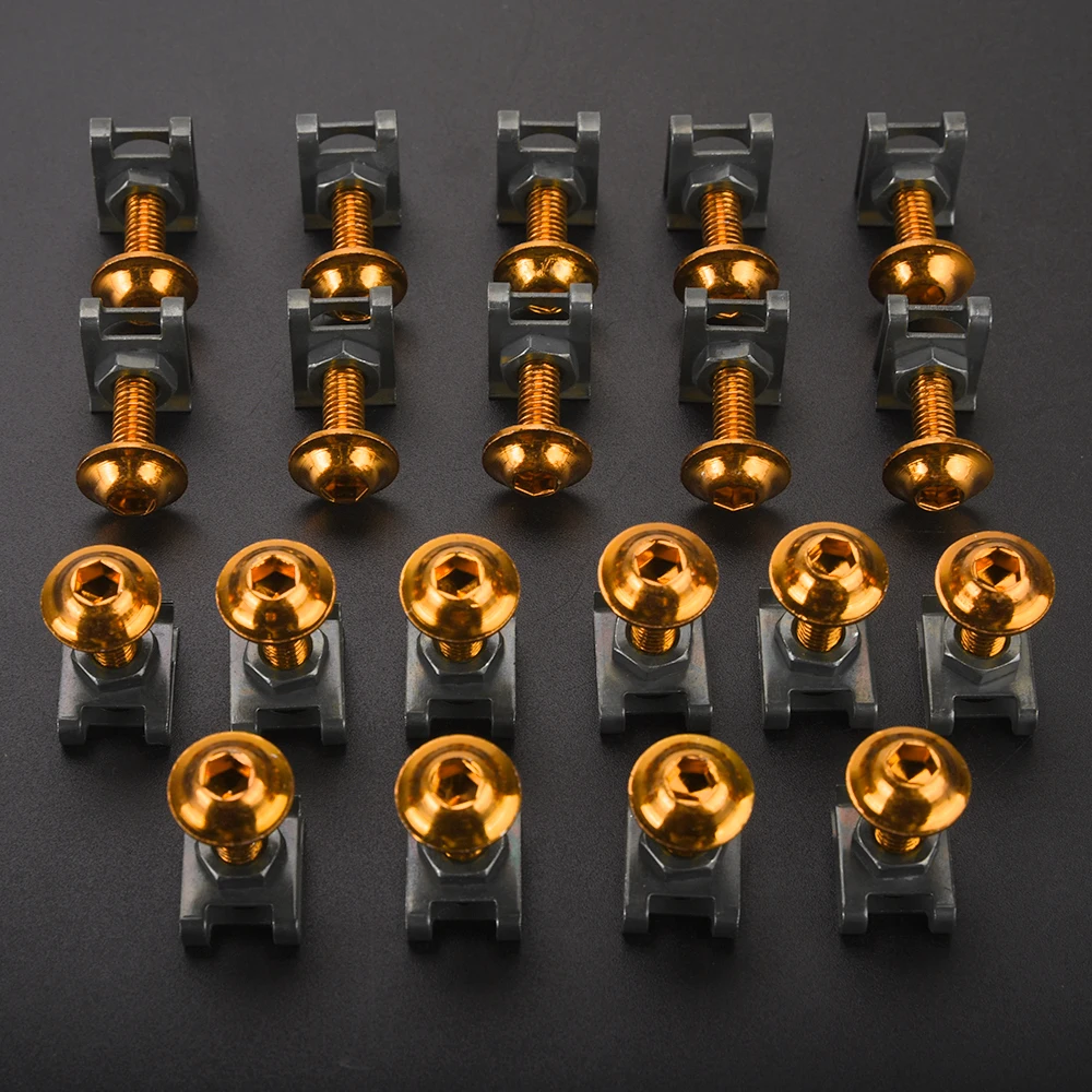 For Honda Goldwing 1500 GL1500 GL1800 GROM/MSX125 CBR400RR Motorcycle Fairing Bolts Nuts Kit Body Fastener Clips Screw Car Nuts