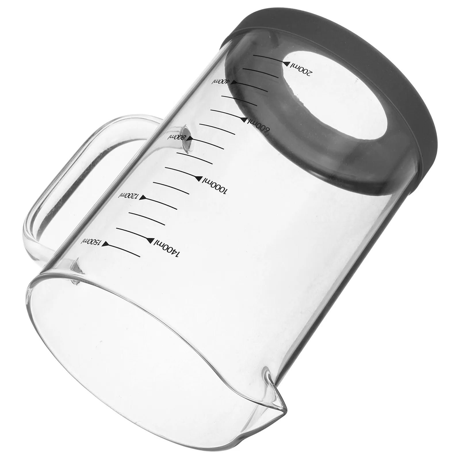 1500Ml Glass Liquid Measuring Cup with Graduated Scale V Spout Design for Espresso Milk Pitcher Coffee Cup Baking Cooking