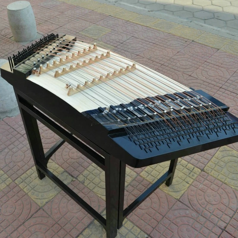 Professional Yangqin Wooden Traditional Dulcimer Adult Beginners Playing Percussion Instrument Portable Handmade Ethnic Yang Qin