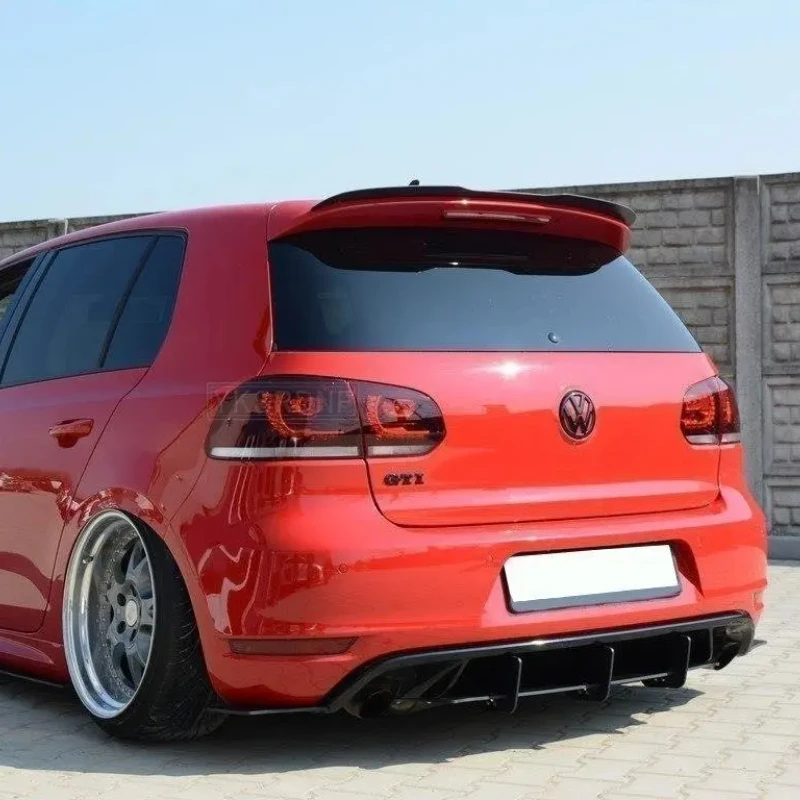 Spoiler per tetto posteriore stile Maxton nero lucido per Volkswagen Golf 6 GTI R R20 2009 2010 2011 2012 2013 2014