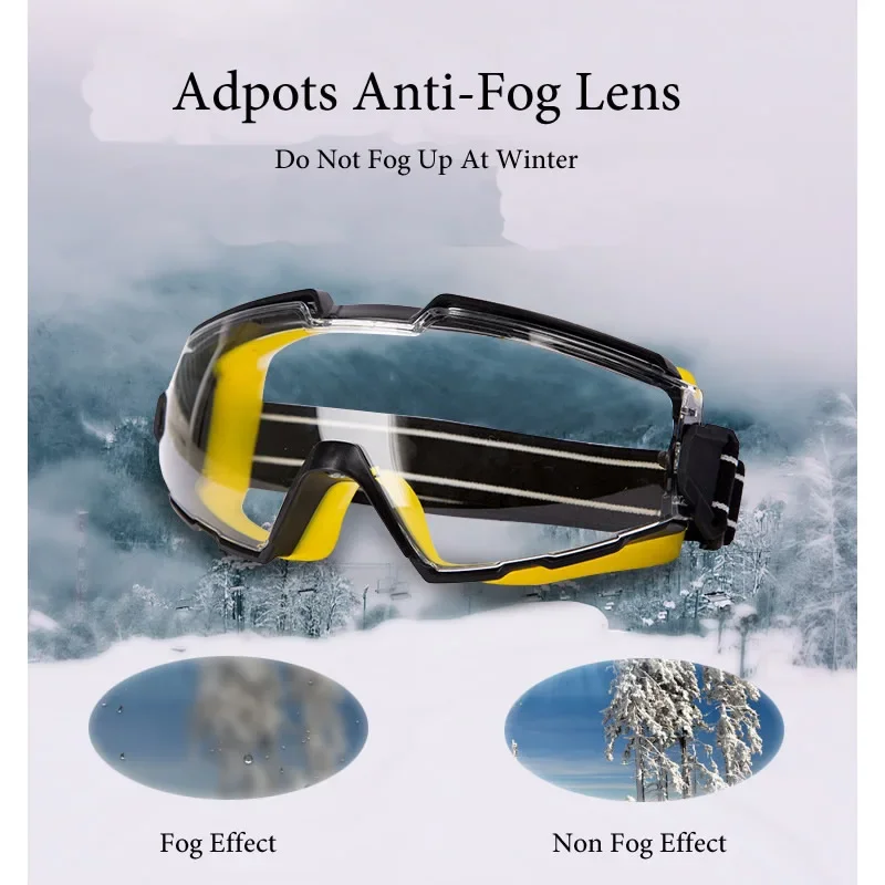 نظارات حماية العمل إطار جل السيليكا نظارات واقية مقاومة للغبار والصدمات لراكبي النجار تلميع حامي العين #5