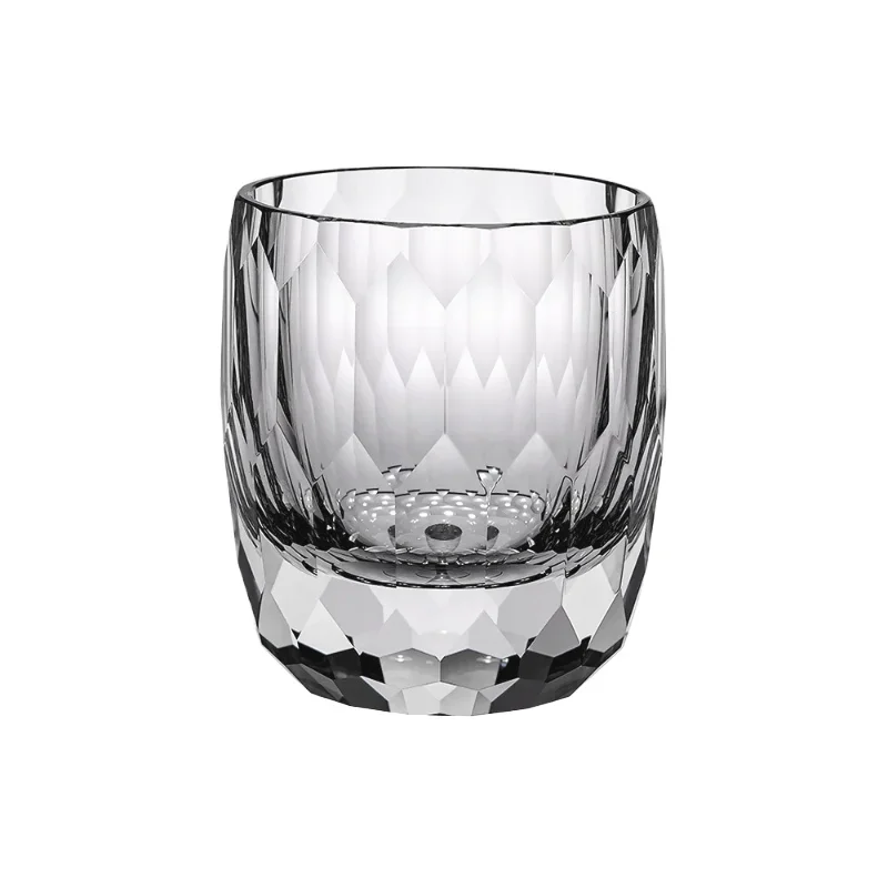 

*High-end K9 Crystal Handmade Glass Whiskey Foreign Wine Cup Light Luxury Round Transparent Gift Pair Of Gift Boxes