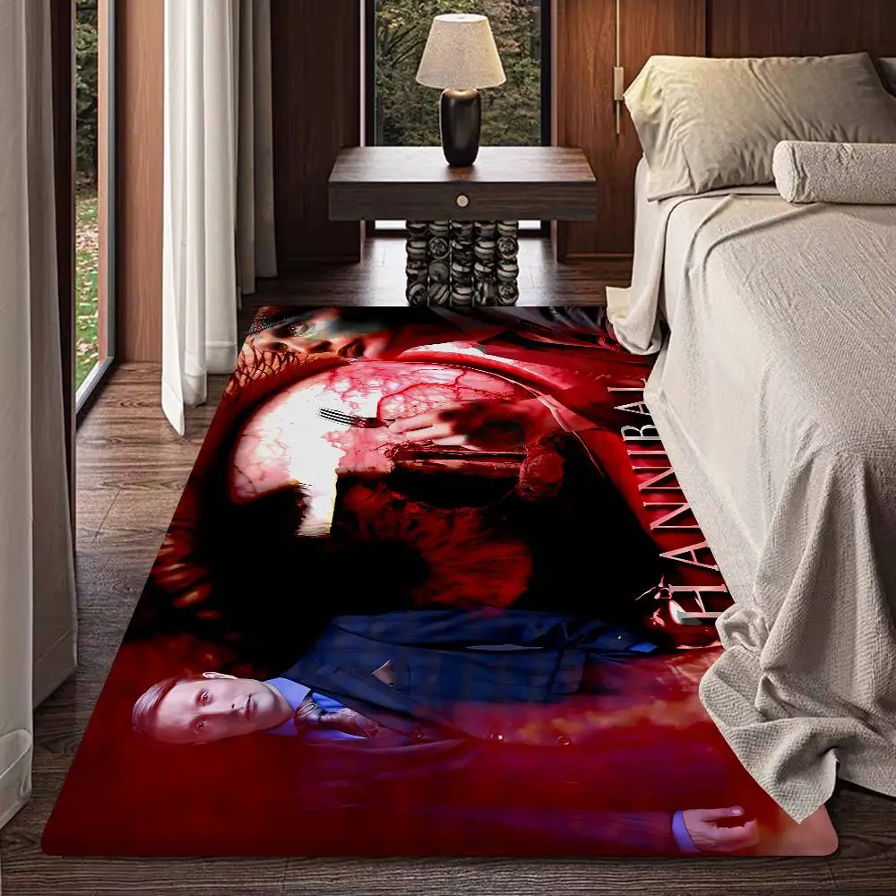 American TV Series H-Hannibal Door Mat Washable Non-Slip Living Room Sofa Chairs Area Mat Kitchen Doormat Area Rug