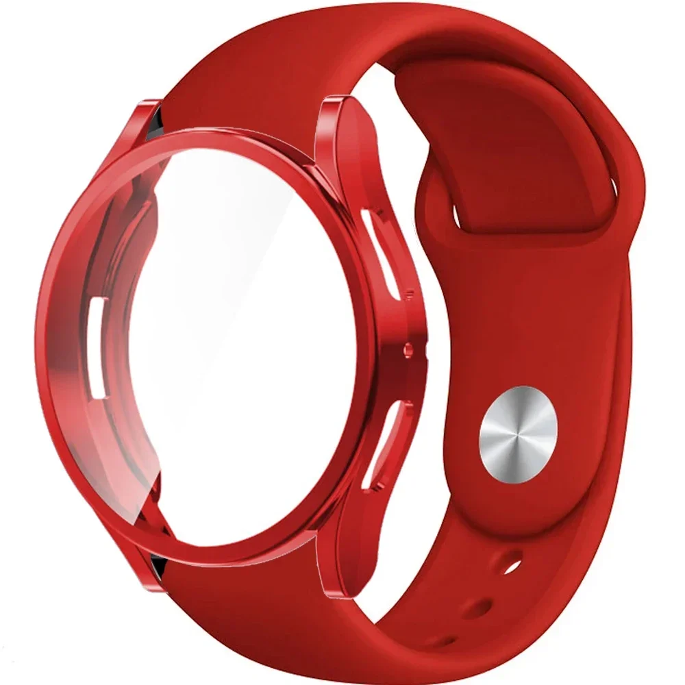 Watch Case+Strap for Samsung Galaxy Watch 4/5/6 40mm 44mm Replacement Silicone Wristband Bracelet galaxy watch 6 5 4 44mm 40mm
