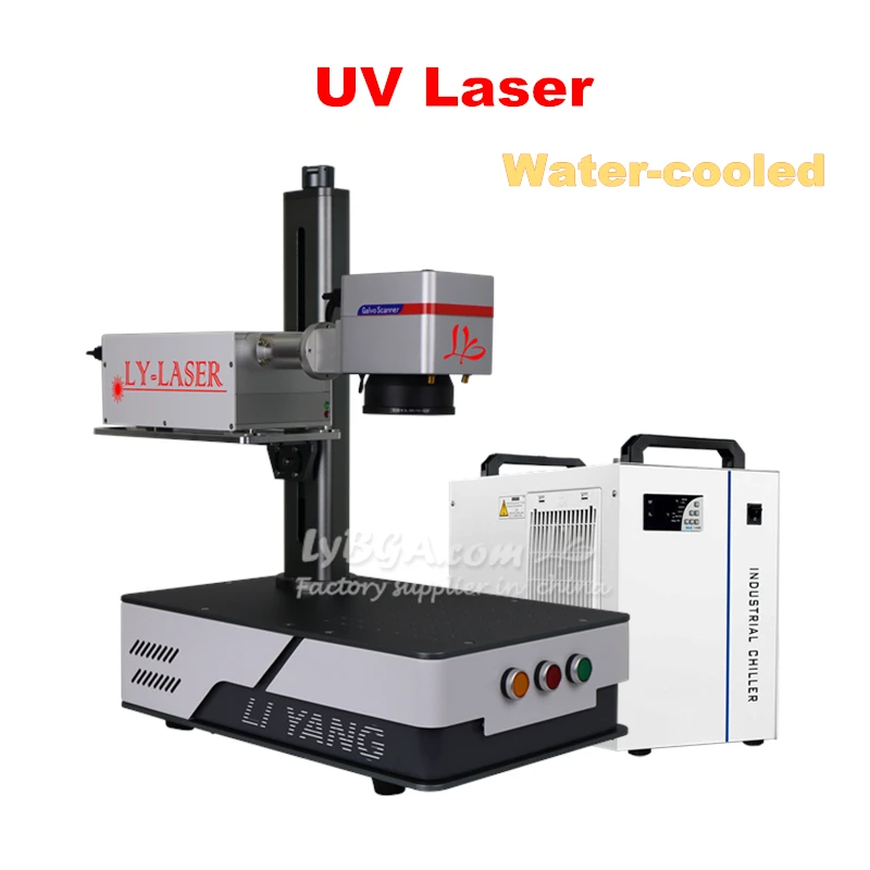 

10W UV Laser Marking Machine CRS 5W Glass Engrave Machine 355nm Metal Engraver for Glass Wood PVC Plastic Leather