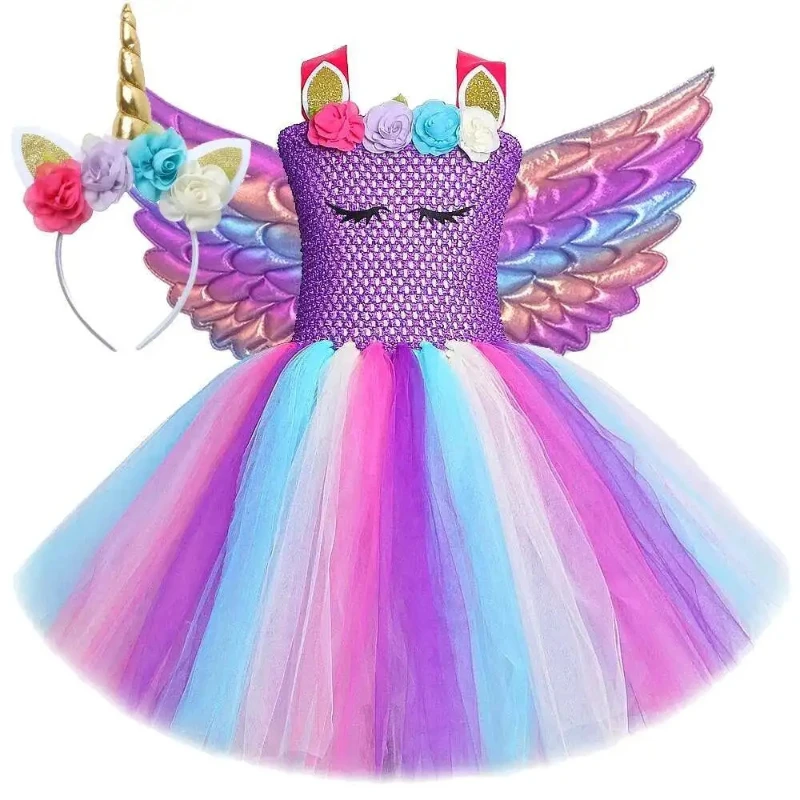 

Cute Cartoon Floral Outfits for Girls, Carnival Party Looks, Princess Tutu Skirts for Kids' Halloween, Fashion Outfits for Kids
