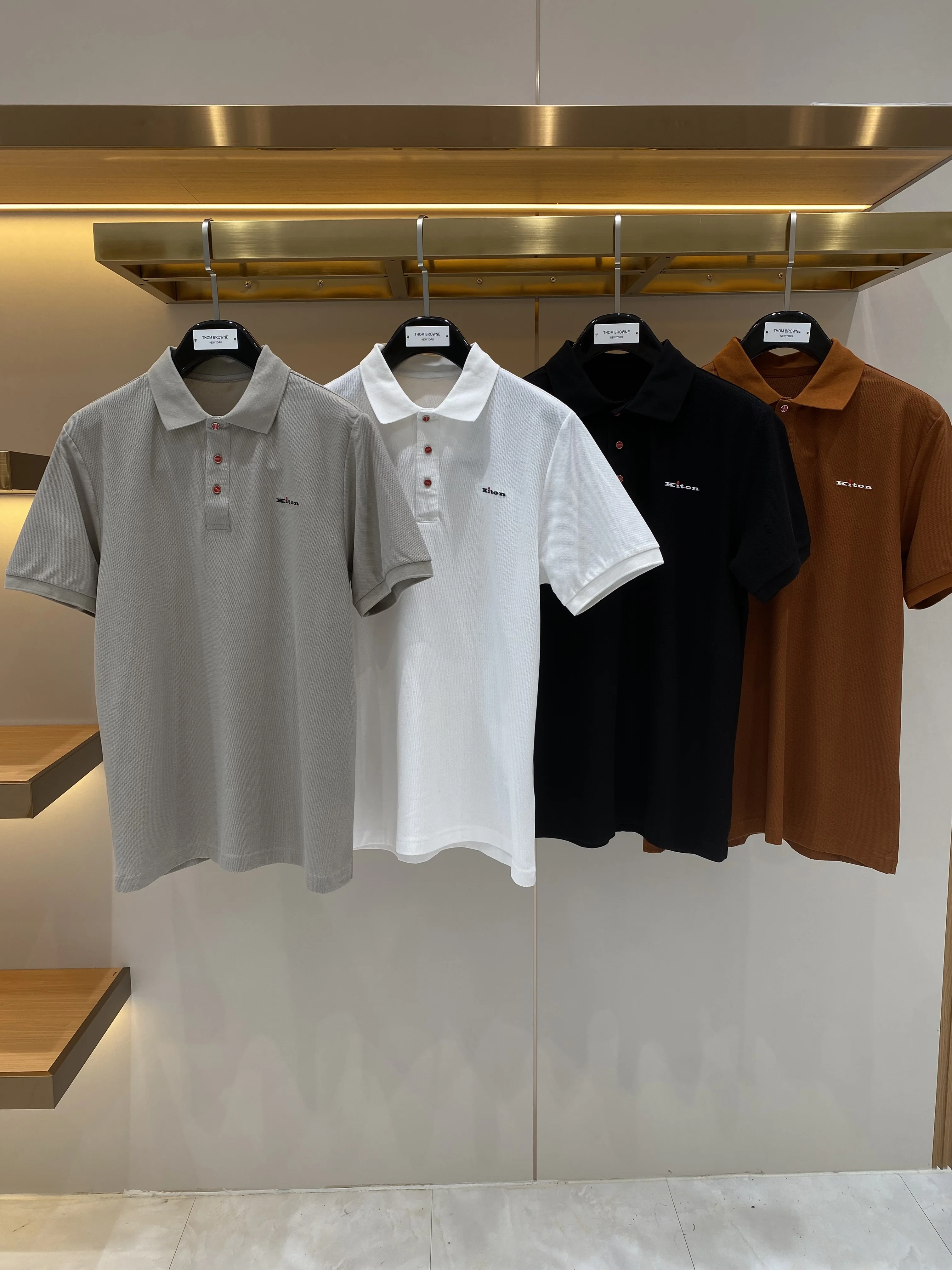 2026 Men's Business Casual Solid Color Cotton Lapel Short Sleeve POLO Shirt