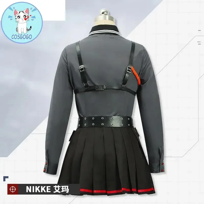 ชุดคอสเพลย์นิกเกะ: เทวรูปแห่งชัยชนะ เอ็มมา/ราปิ ชุดยูนิฟอร์มสำหรับฮาโลวีน ชุดแฟนซีสำหรับผู้หญิงและผู้ชาย ชุดคอสตูมอนิเมะจากเกม ฮันเดส์ซิมเมอร์ ซูท 2'k,8;c'