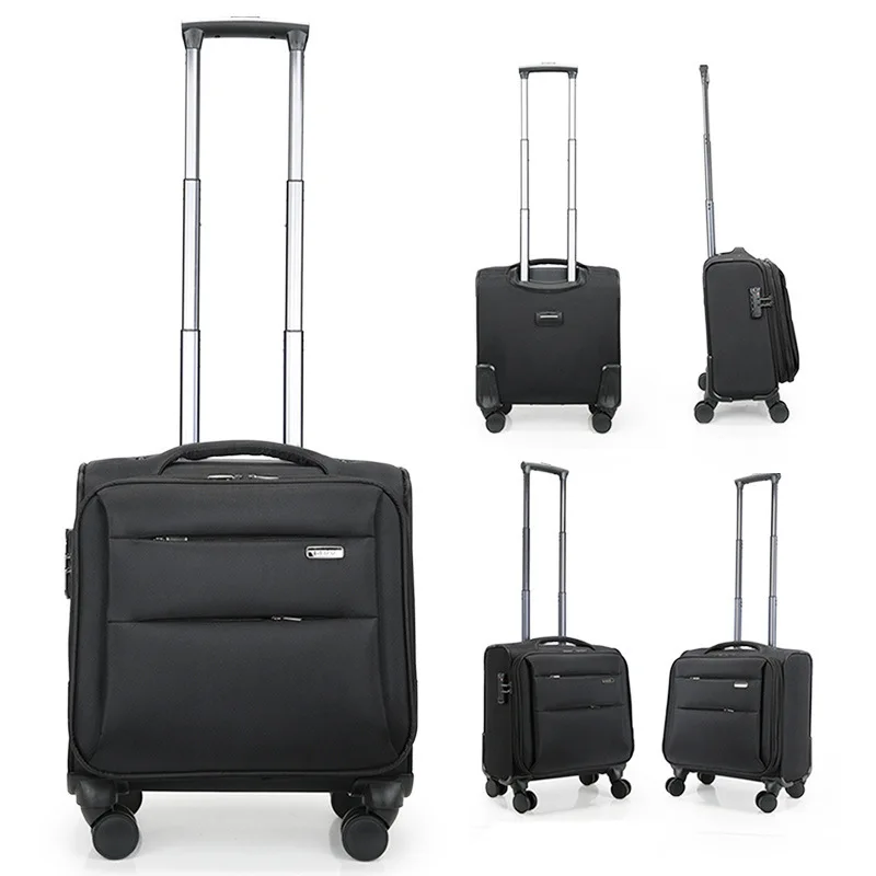 

Mini travel bag small child and mother trolley case suitcase multi functional Oxford cloth password air boarding case.